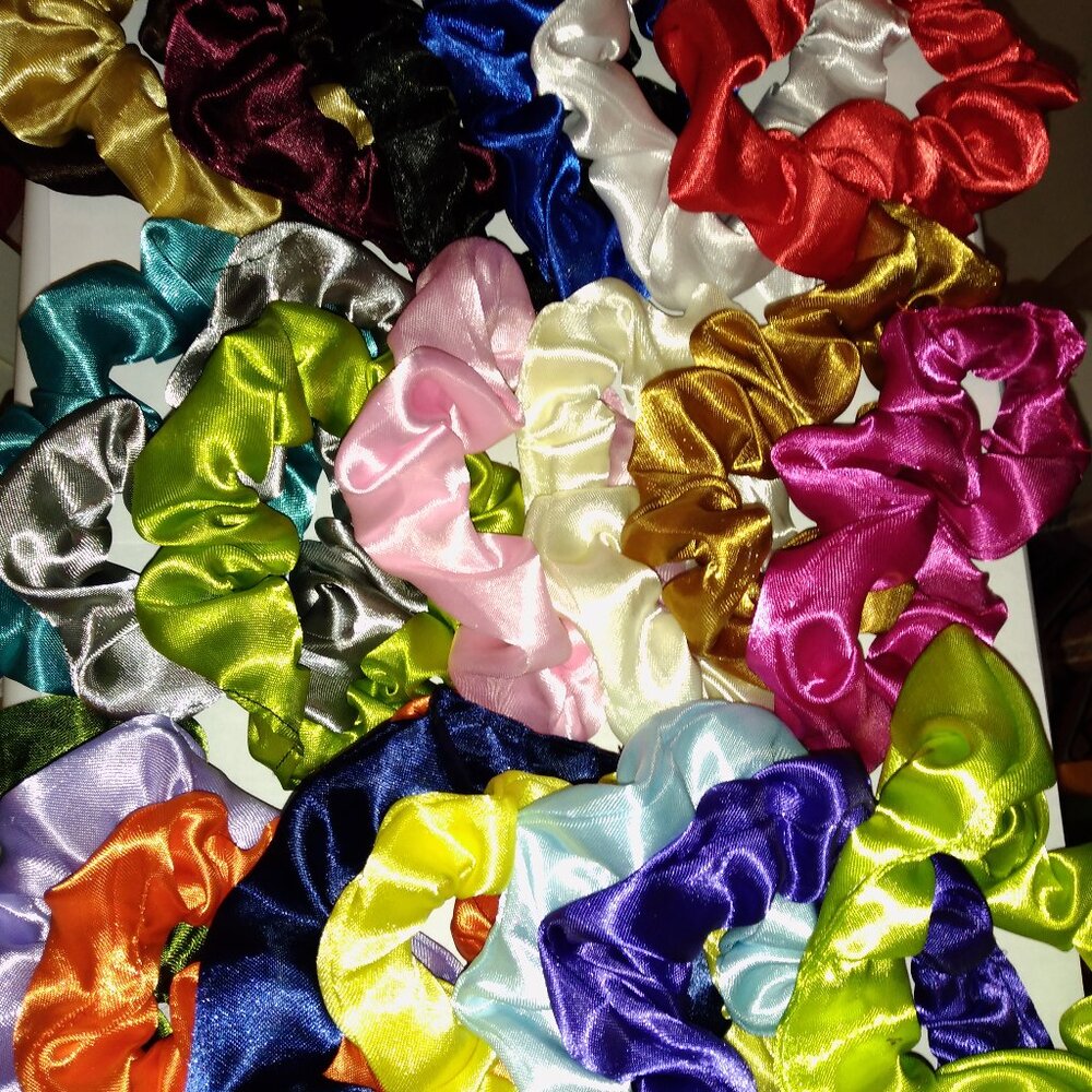 Set of 22 Satin Scrunchies in 22 Colors : Photos Updated 7/14/2025